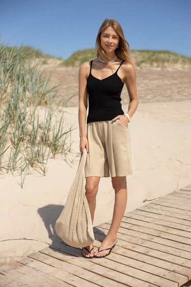 Mare Sommertasche aus 100 % Leinen Sand