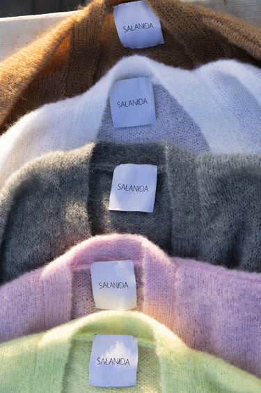 Melody Mohair-Cardigan Rosa